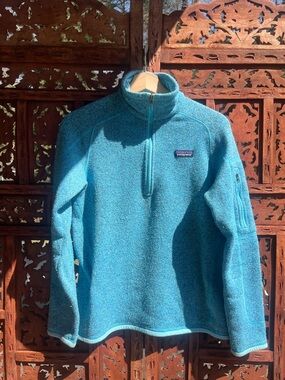 Patagonia Turquoise Half-Zip Fleece Pullover